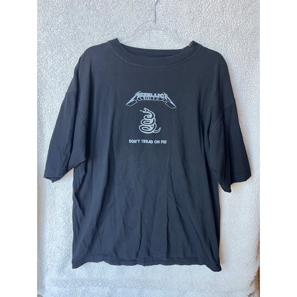 Metallica Dont Tread On Me Black Album T-Shirt XXXL Jason Newsted Band Tee Black